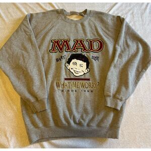 Mad Size Large Magazine What Me WorryVintage Sweatshirt Crewneck Vintage